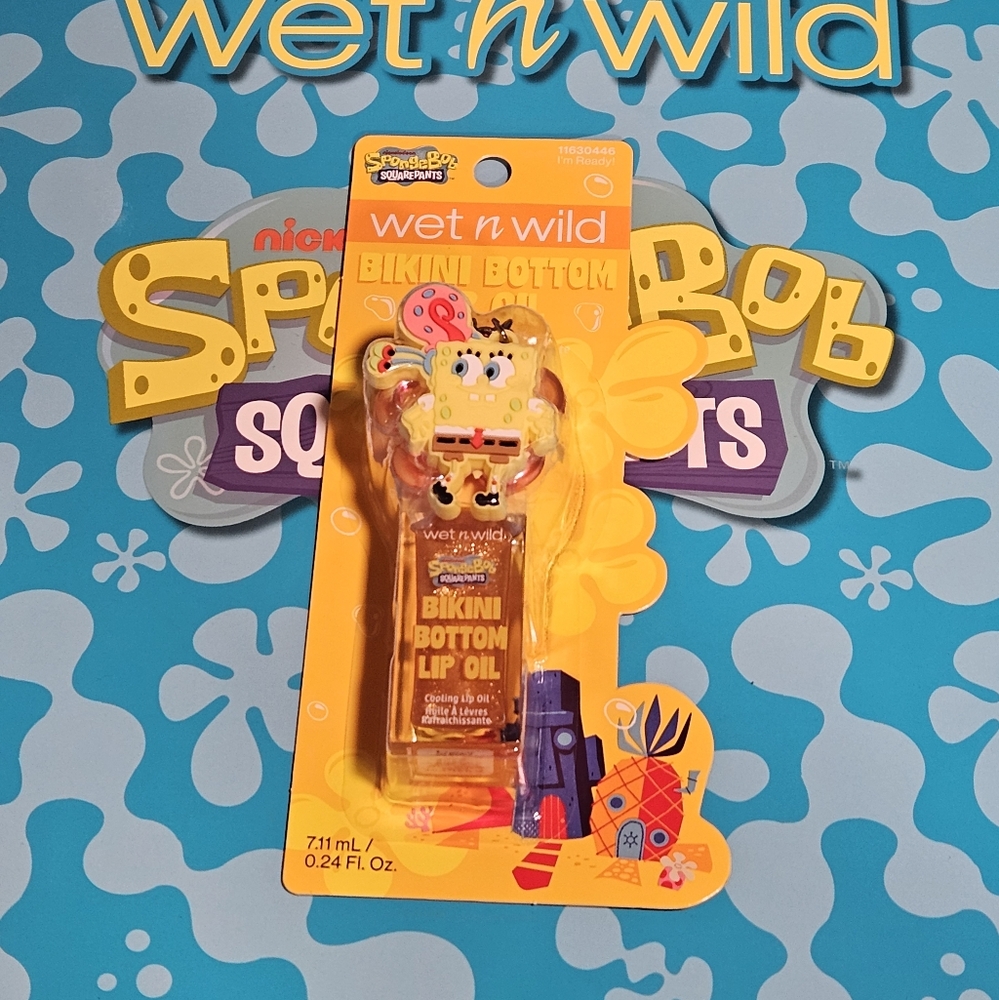 Spongebob X Wet N Wild Bikini Bottom Lip Oil In I'm Ready